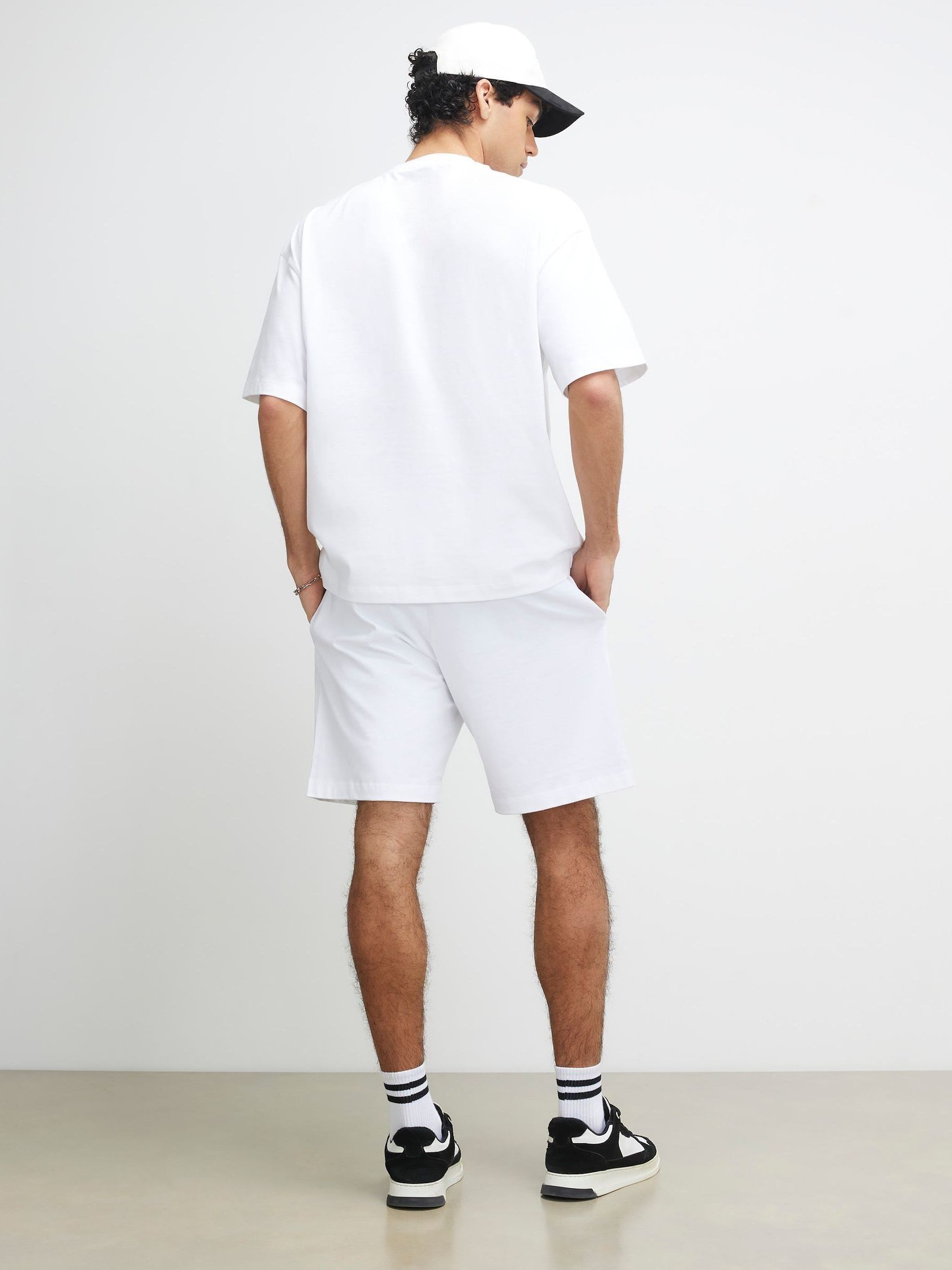 Buy River Island White Oversized Washed Boxy T- Shirt And Shorts