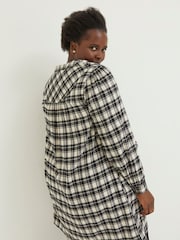 FatFace Natural Jessie Check Shift Dress - Image 2 of 4