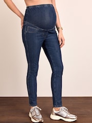 Dark Wash Maternity Denim Look Leggings - Image 2 of 6