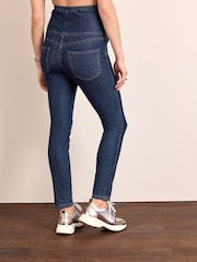 Dark Wash Maternity Denim Look Leggings - Image 3 of 6