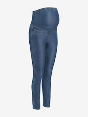 Dark Wash Maternity Denim Look Leggings - Image 6 of 6