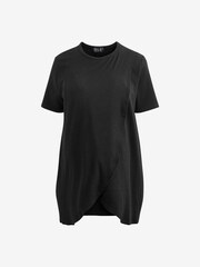 Black Maternity Ribbed Nursing Top - Image 6 of 8