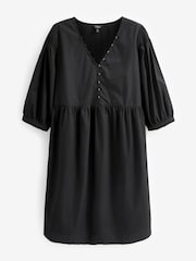 Black Maternity Nursing Smock Dress - Image 5 of 5
