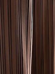 Chocolate Brown Maternity Wide Leg Plisse Trousers - Image 7 of 7