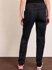 Washed Black Maternity Mom Fit Jeans - Image 3 of 8