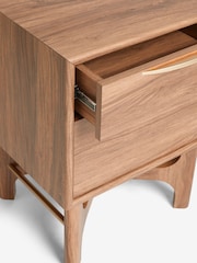 Dark Jackson Walnut Effect Bedside Table - Image 10 of 12