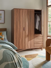 Dark Jackson Walnut Effect Wardrobe - Image 3 of 12