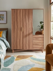 Dark Jackson Walnut Effect Wardrobe - Image 4 of 12