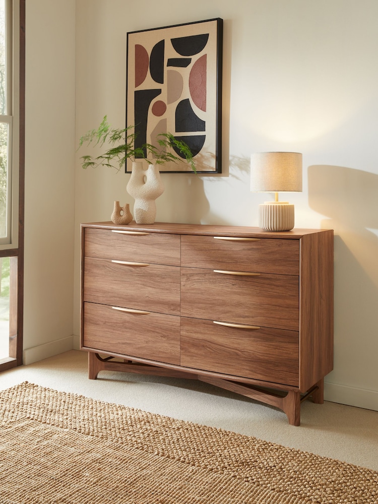 Dark Jackson Walnut Effect Chest of Drawers - Image 1 of 12