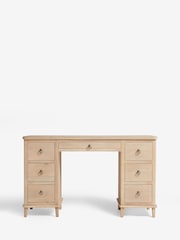 Light Natural Sadie Mango Wood Storage Console Dressing Table - Image 3 of 7