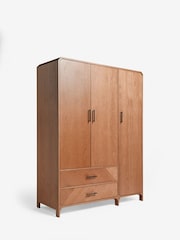 Dark Natural Ellis Oak Wood Wardrobe - Image 8 of 10