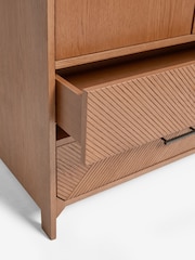 Dark Natural Ellis Oak Wood Wardrobe - Image 9 of 10