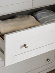 Chalk Malvern Paint Effect Triple, 3 drawers Wardrobe - Image 6 of 11