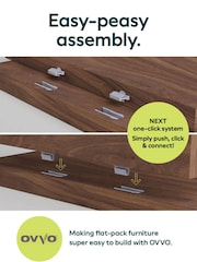 Dark Jackson Walnut Effect 3 Drawer Chest of Drawers - Image 10 of 11