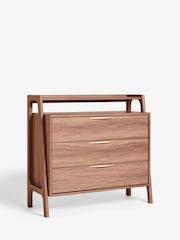 Dark Jackson Walnut Effect 3 Drawer Chest of Drawers - Image 7 of 11