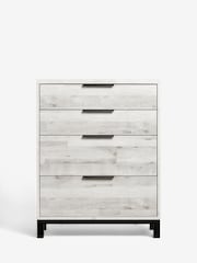 Grey Bronx Oak Effect 4 Drawer Chest of Drawers - Image 7 of 9