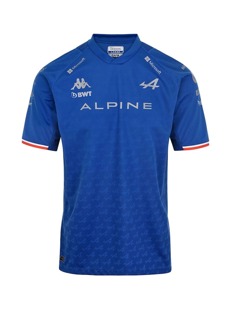 Fanatics Blue BWT Alpine F1 Team Esteban Ocon 2022 Driver T-Shirt - Image 2 of 5 Fanatics Blue BWT Alpine F1 Team Esteban Ocon 2022 Driver T-Shirt - Image 2 of 5
