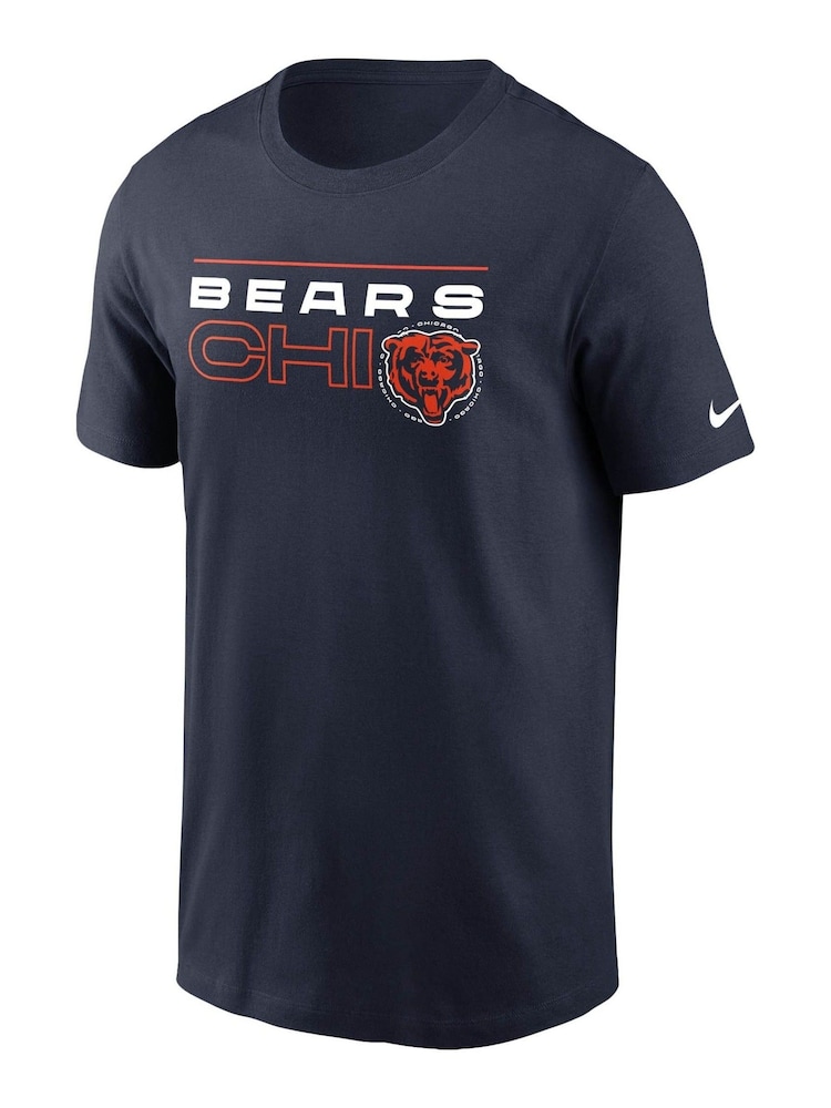 Nike Blue NFL Fanatics Chicago Bears Nike Broadcast T-Shirt - Image 2 of 3