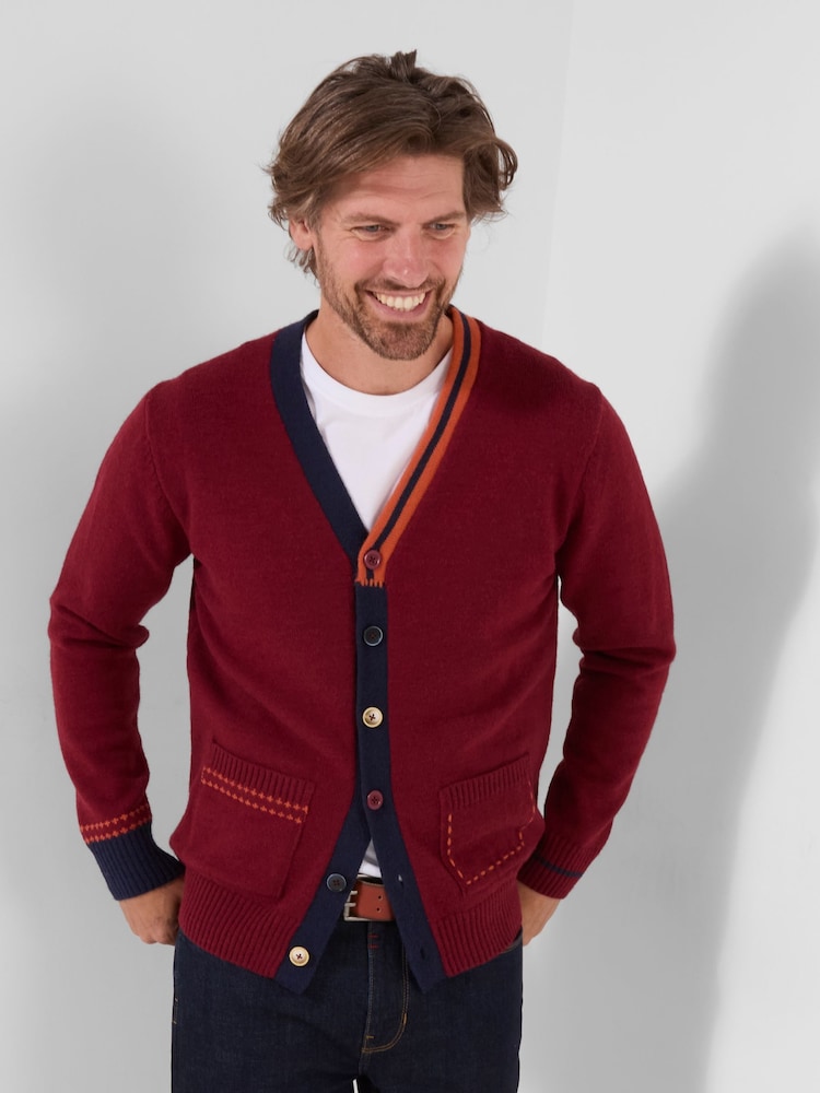 Joe Browns Red Customised Cardigan - Image 1 of 6 Joe Browns Red Customised Cardigan - Image 1 of 6