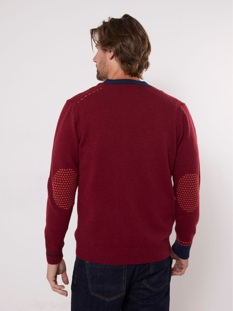 Joe Browns Red Customised Cardigan - Image 2 of 6 Joe Browns Red Customised Cardigan - Image 2 of 6