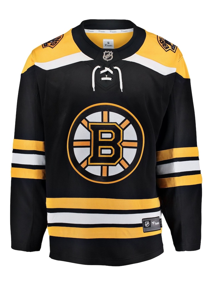 Fanatics Boston Bruins Black Fanatics Branded Home Breakaway Jersey - Image 1 of 2