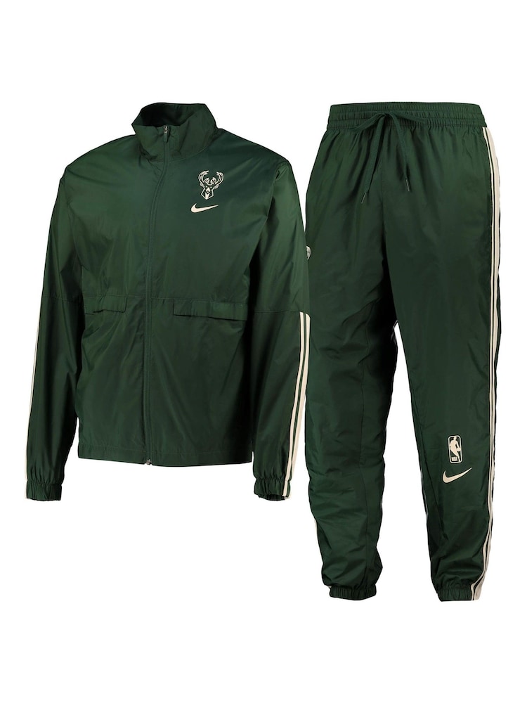 Nike Green Fanatics Milwaukee Bucks Court Side Tracksuit - Image 1 of 5