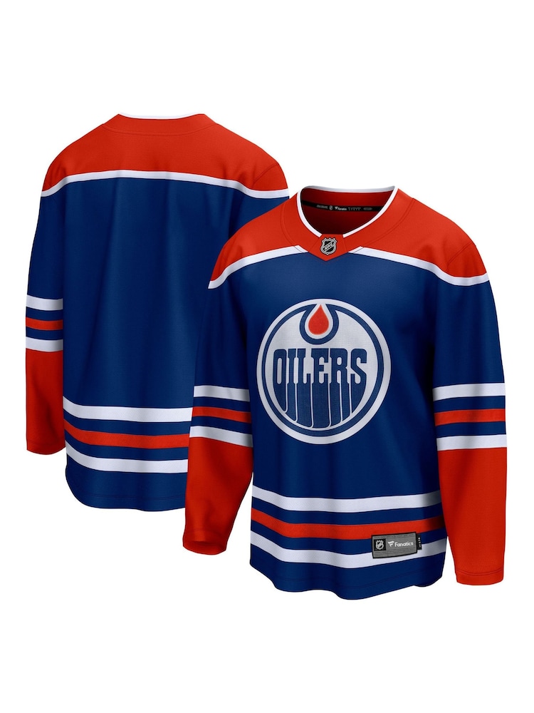 Fanatics Blue Edmonton Oilers Fanatics Branded Home Breakaway Jersey - Image 1 of 3