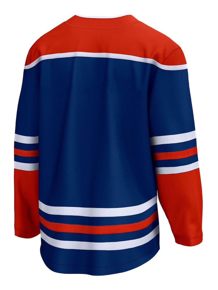 Fanatics Blue Edmonton Oilers Fanatics Branded Home Breakaway Jersey - Image 3 of 3
