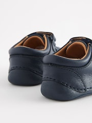 Navy Blue Standard Fit (F) Crawler Shoes - Image 3 of 5