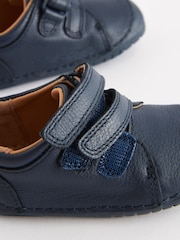 Navy Blue Standard Fit (F) Crawler Shoes - Image 5 of 5
