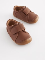 Tan Brown Standard Fit (F) Crawler Shoes - Image 1 of 5