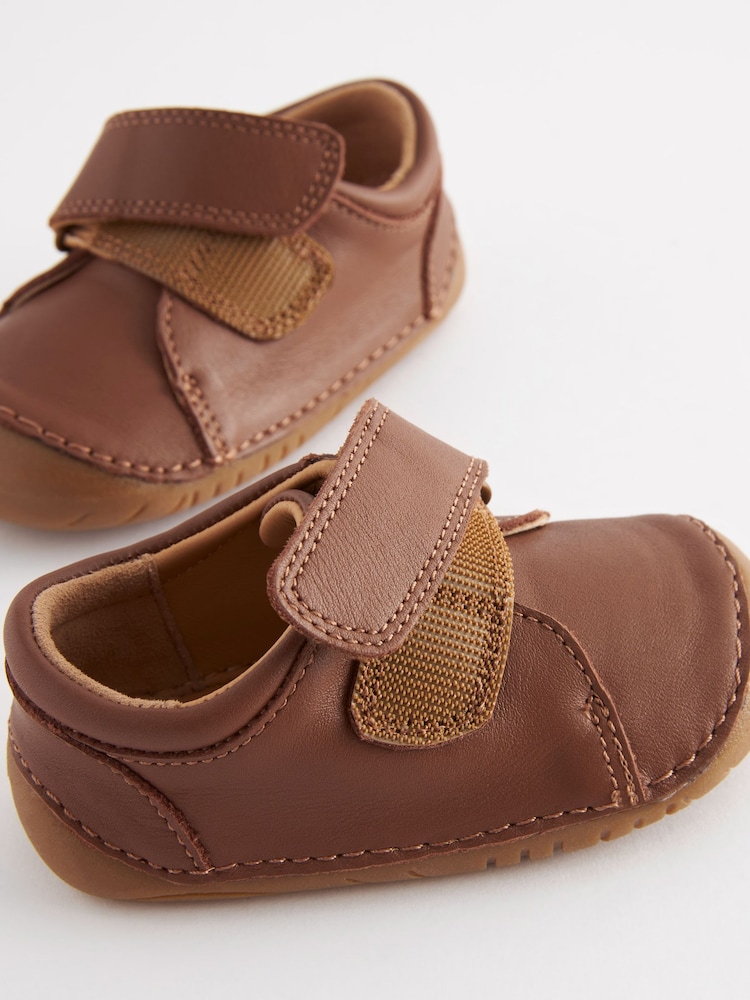 Tan Brown Wide Fit (G) Crawler Shoes - Image 5 of 5 Tan Brown Wide Fit (G) Crawler Shoes - Image 5 of 5