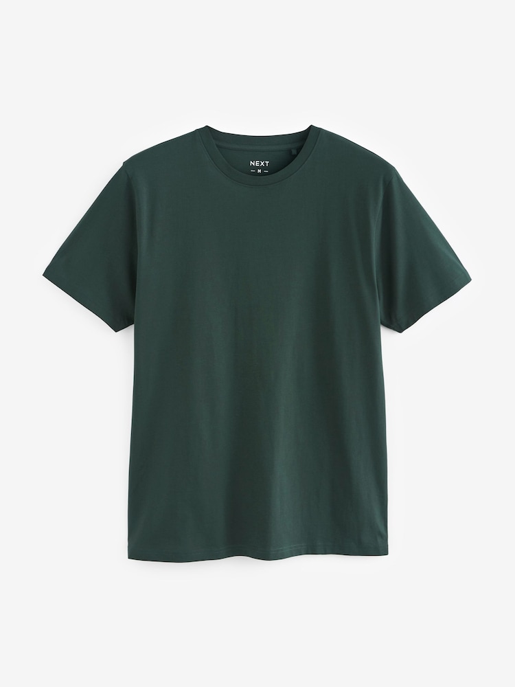 Rik färgblandning - Vanlig passform - Essential T-shirt i bomull 6 förpackning - Bild 2 av 17