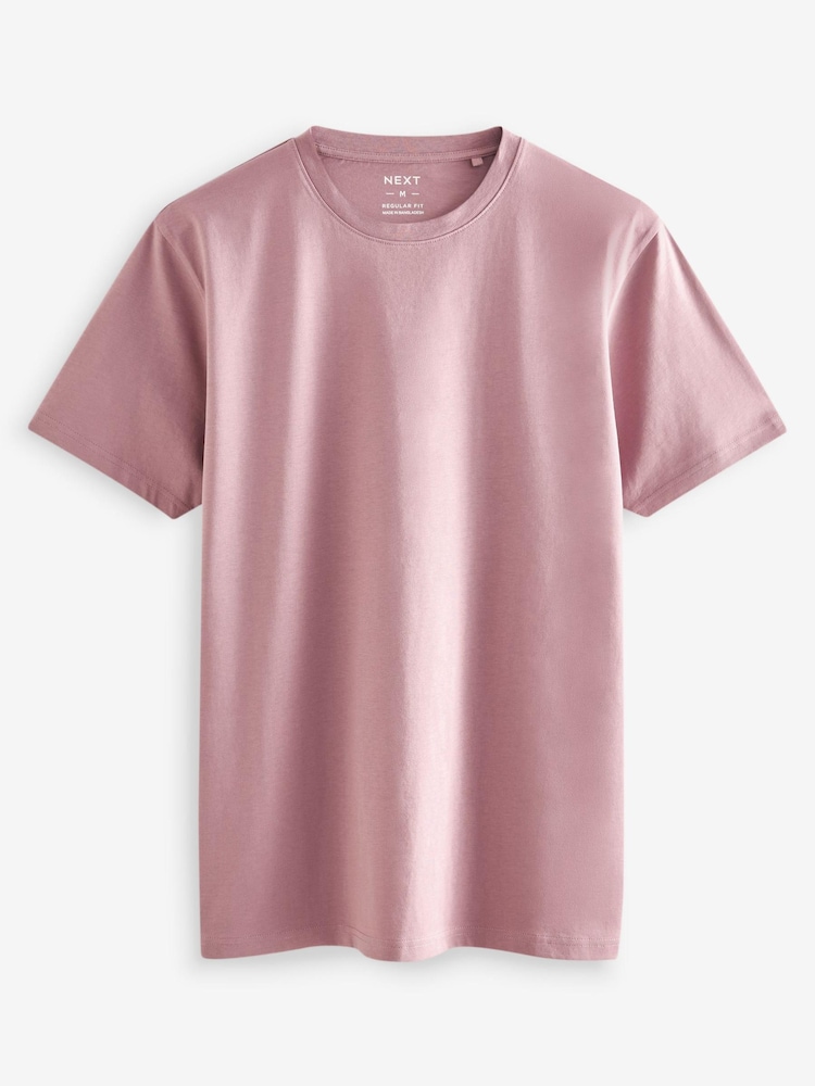Grey/Black/Blue/Light Blue/White/Pink T-Shirts 6 Pack - Image 3 of 9