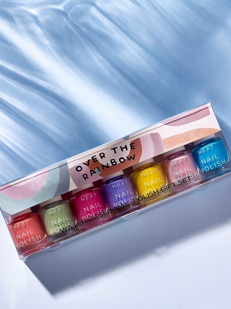 Multi Set of 7 Rainbow Nail Polish Gift Set - Image 2 of 4