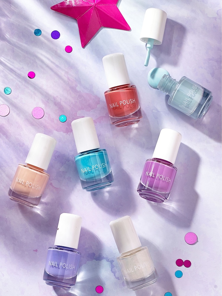 Purple Set of 7 Mermaid Nail Polish Gift Set - Image 1 of 4