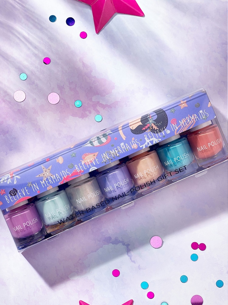 Purple Set of 7 Mermaid Nail Polish Gift Set - Image 2 of 4