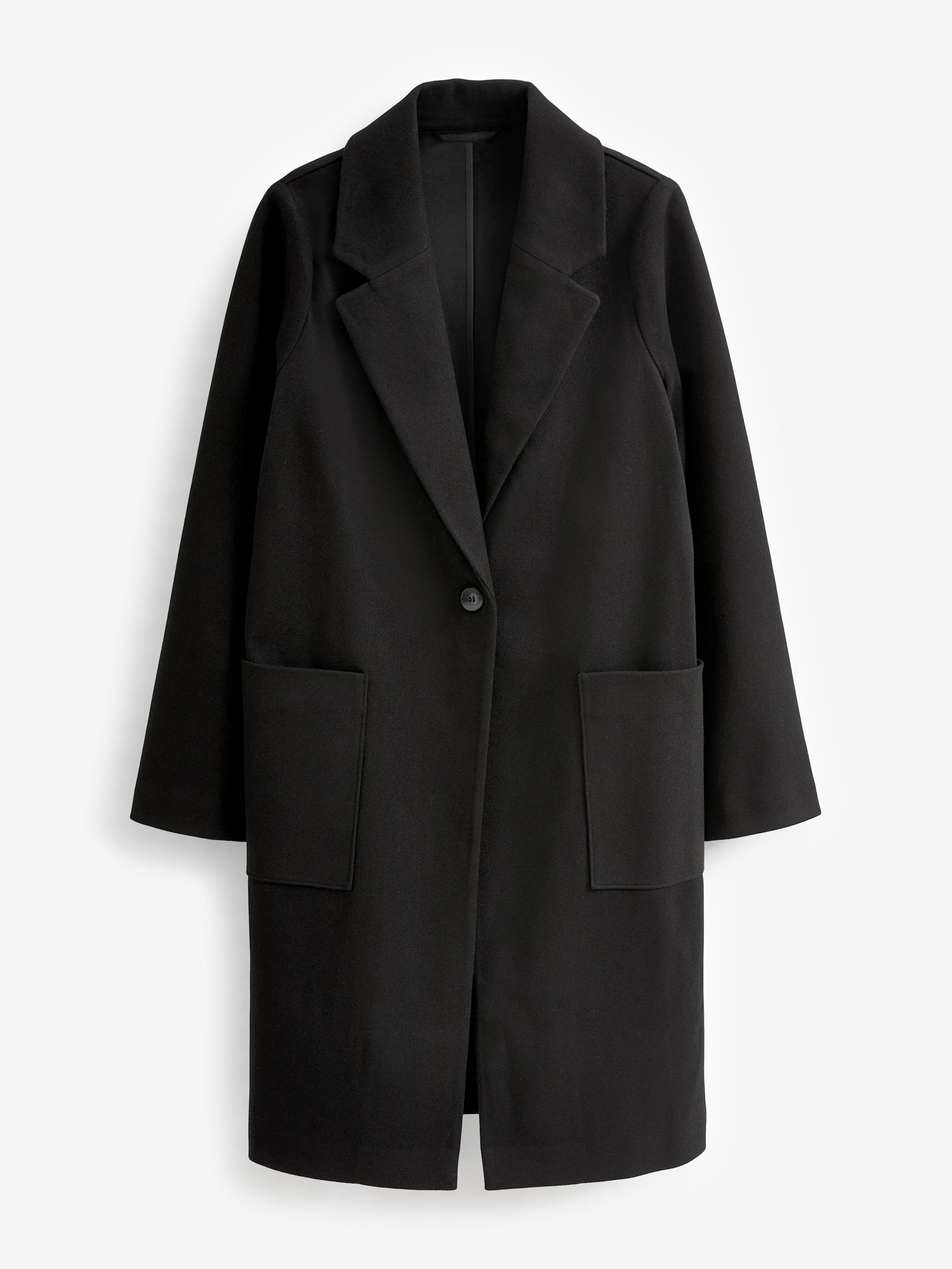 Buy Black Smart Mid Length Coatigan from Next Austria