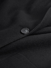 Black Smart Mid- Length Coatigan - Image 6 of 6