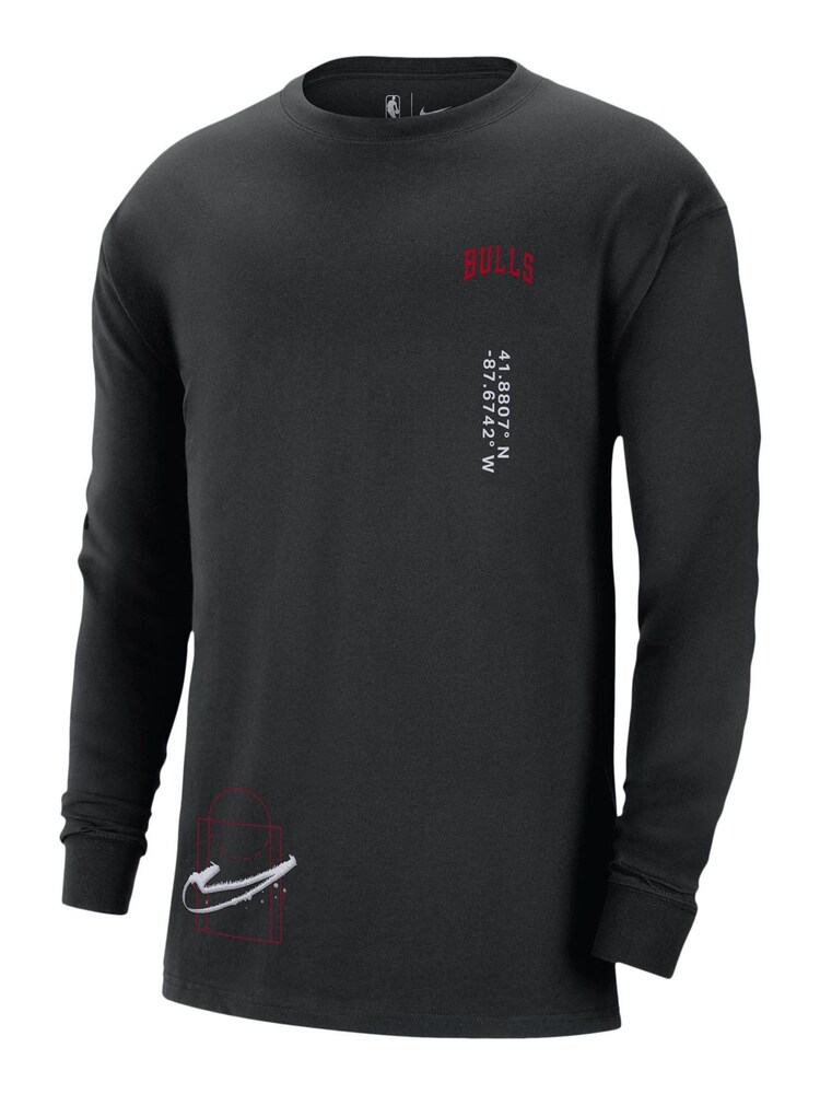 Nike Black Fanatics Chicago Bulls Nike Max 90 One Long Sleeve T-Shirt - Image 1 of 3