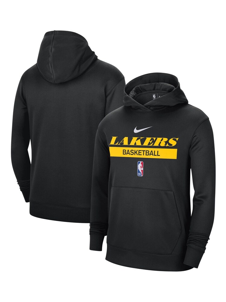 Nike Black Fanatics Los Angeles Lakers Nike Spotlight Fleece Overhead Hoodie - Image 3 of 3