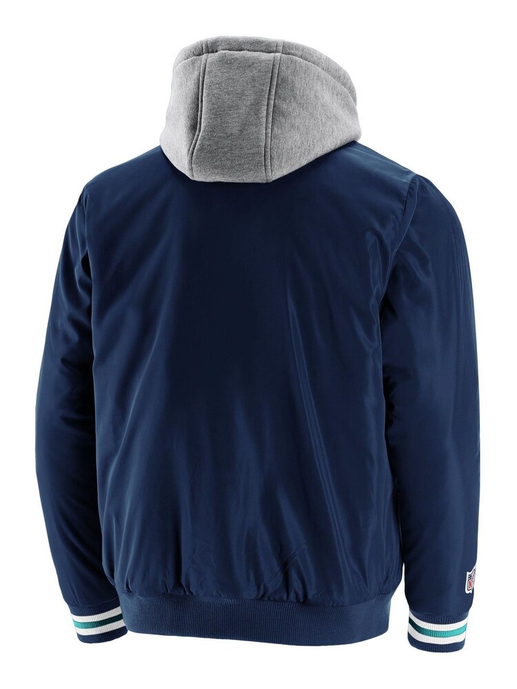 Fanatics Blue NFL Miami Dolphins Fanatics Branded Sateen Jacket - Image 3 of 3