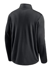 Nike Black NFL Fanatics Las Vegas Raiders Logo Pacer Quarter Zip Hoodie - Image 2 of 3