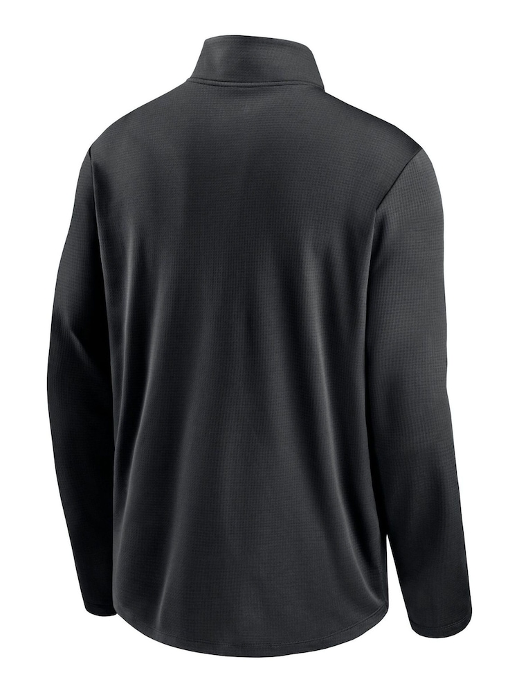 Nike Black NFL Fanatics Philadelphia Eagles Logo Pacer Half Zip Sweat Top - Image 2 of 3
