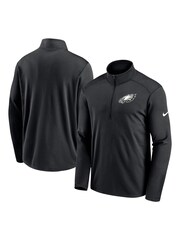 Nike Black NFL Fanatics Philadelphia Eagles Logo Pacer Half Zip Sweat Top - Image 3 of 3