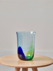 Jasper Conran London Blue/Green Vase - Image 2 of 4