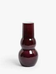 Jasper Conran London Red Sculptural Glass Vase - Image 2 of 3
