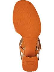 Camper Women's Katie Brown Strappy Full Grain Leather Sandals - Image 4 of 5