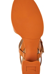Camper Women's Katie Brown Strappy Full Grain Leather Sandals - Image 5 of 5