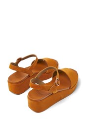 Camper Misia Brown Nubuck Women's Platform Sandals - Image 3 of 5